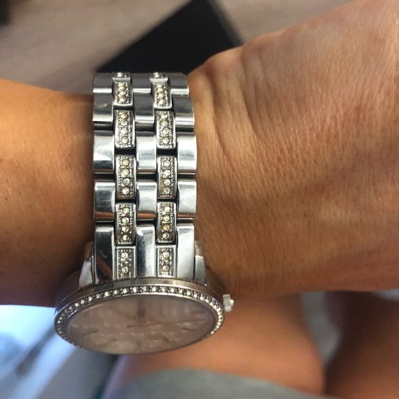 Michael Kors wrist watch mk-3148 silver - Picture 4 of 9